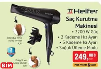 HEİFER SAÇ KURUTMA MAKİNESİ